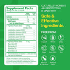 Culturelle Women 4-in-1 Probiotic 30 Count bottle side angle