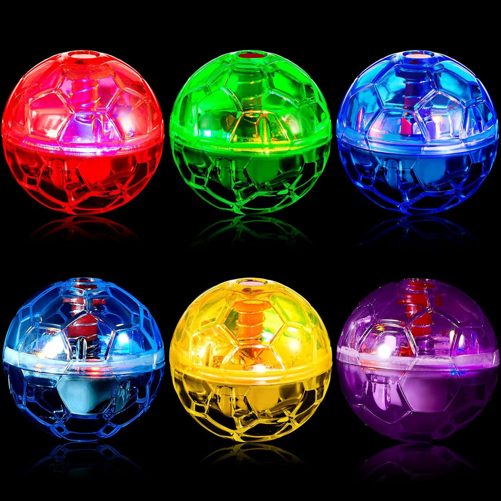 Sratte 6 Pcs Ghost Hunting Cat Ball Activated Cat Toy Motion LED Light Pet Balls Motion Dog Interactive Pet Toys Glowing Mini Running Exercise Supplies for Animals Activity (Clear) - Image 9