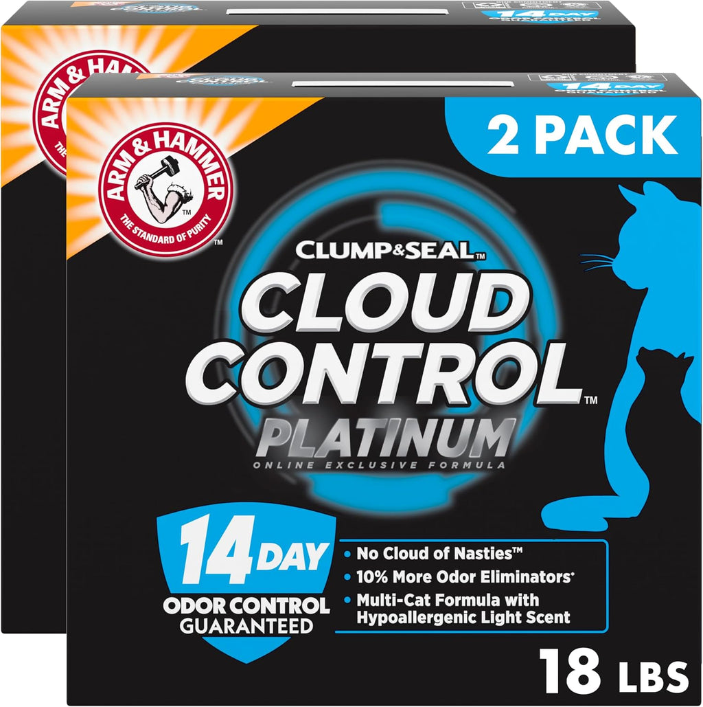 ARM & HAMMER Clump & Seal SLIDE Platinum Multi-Cat Clumping Cat Litter, Easy Clean Technology with No Scrubbing, 14-Day Odor Control, 18 lbs - Image 15