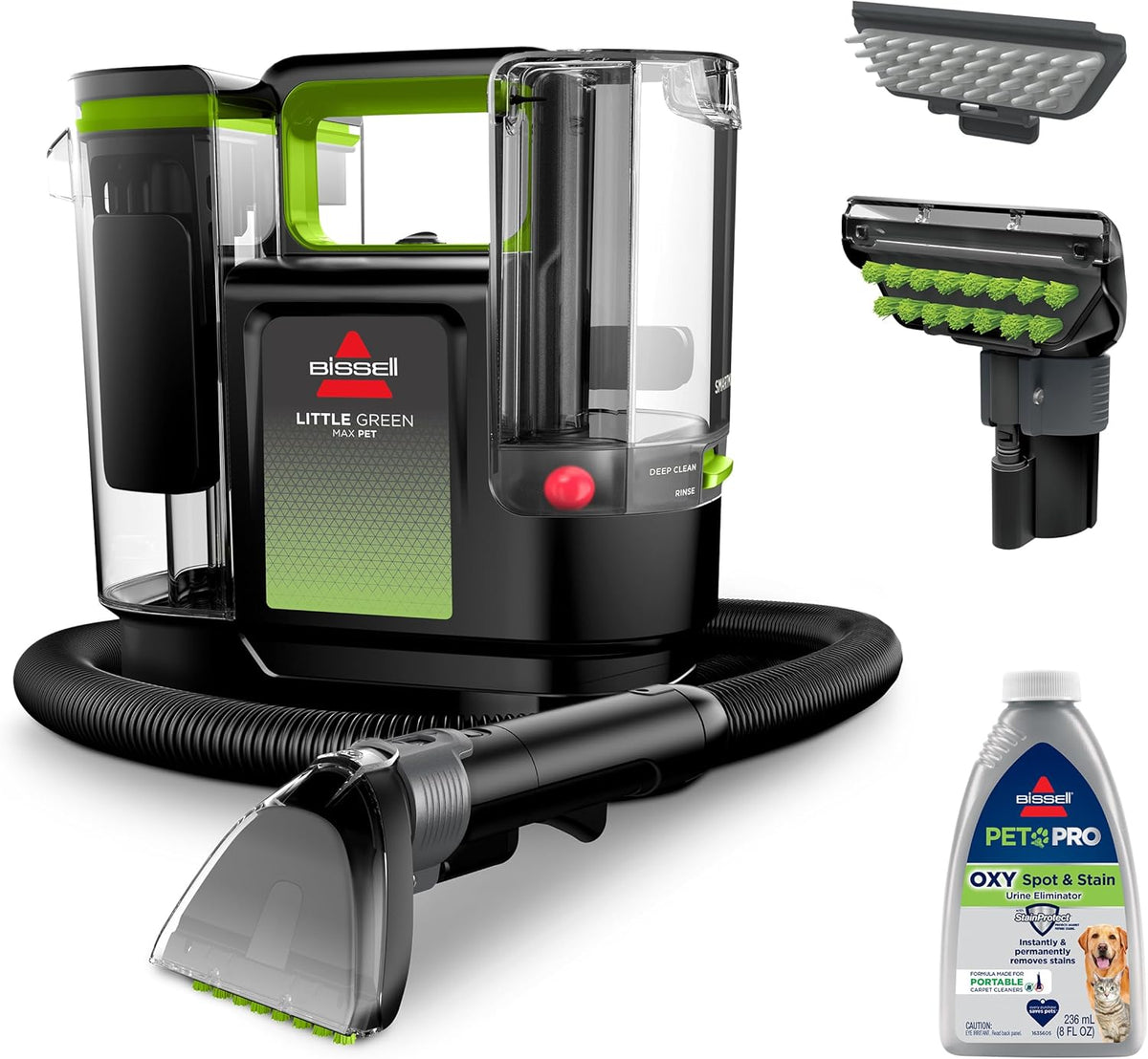 Bissell Little Green Max Pet vacuum with pet hair tool