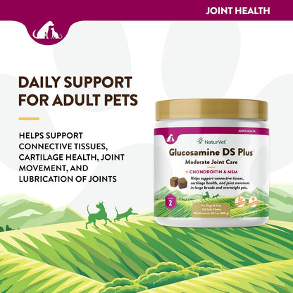 NaturVet wheat free moderate care joint health soft chews for adult pets