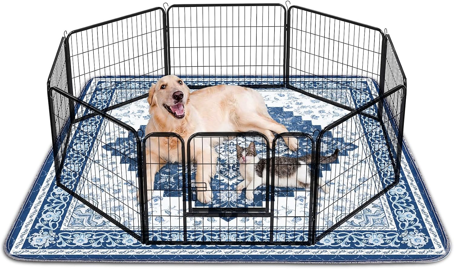 INVENHO Washable Pee Pads for Dogs 72"x72" Reusable Dog Pads Extra Large Upgrade Non-Slip Dog Pee Pads Heavy Absorbency Puppy Pee Pads Quick Dry Whelping Pads/Waterproof Puppy Training Pad - Image 15