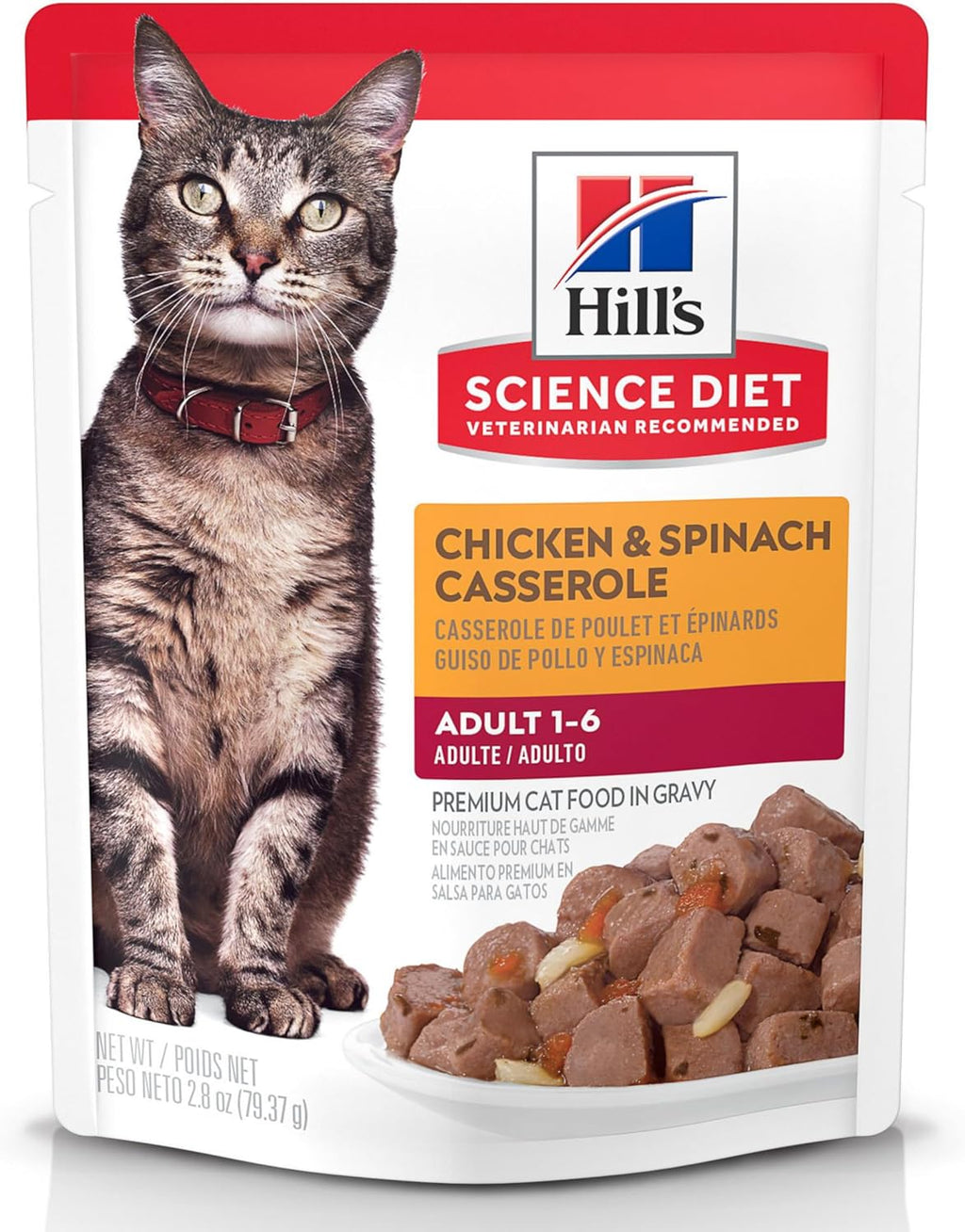 Hill's Science Diet Adult 1-6 Wet Cat Food Variety Pack, Chicken, Tuna, & Ocean Fish, 2.8 oz. Pouches, 12-Pack - Image 12