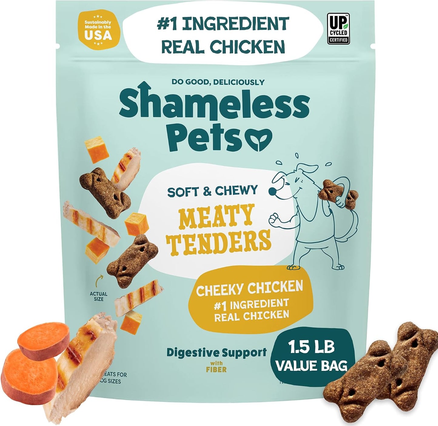 Shameless Pets Soft Dog Treats - Bacon Me Crazy Meaty Tenders, Soft & Chewy Treats for Dogs, Real Bacon 1st Ingredient, Grain Free, Healthy Treats for Small, Medium & Large Dogs, 8oz - Image 14