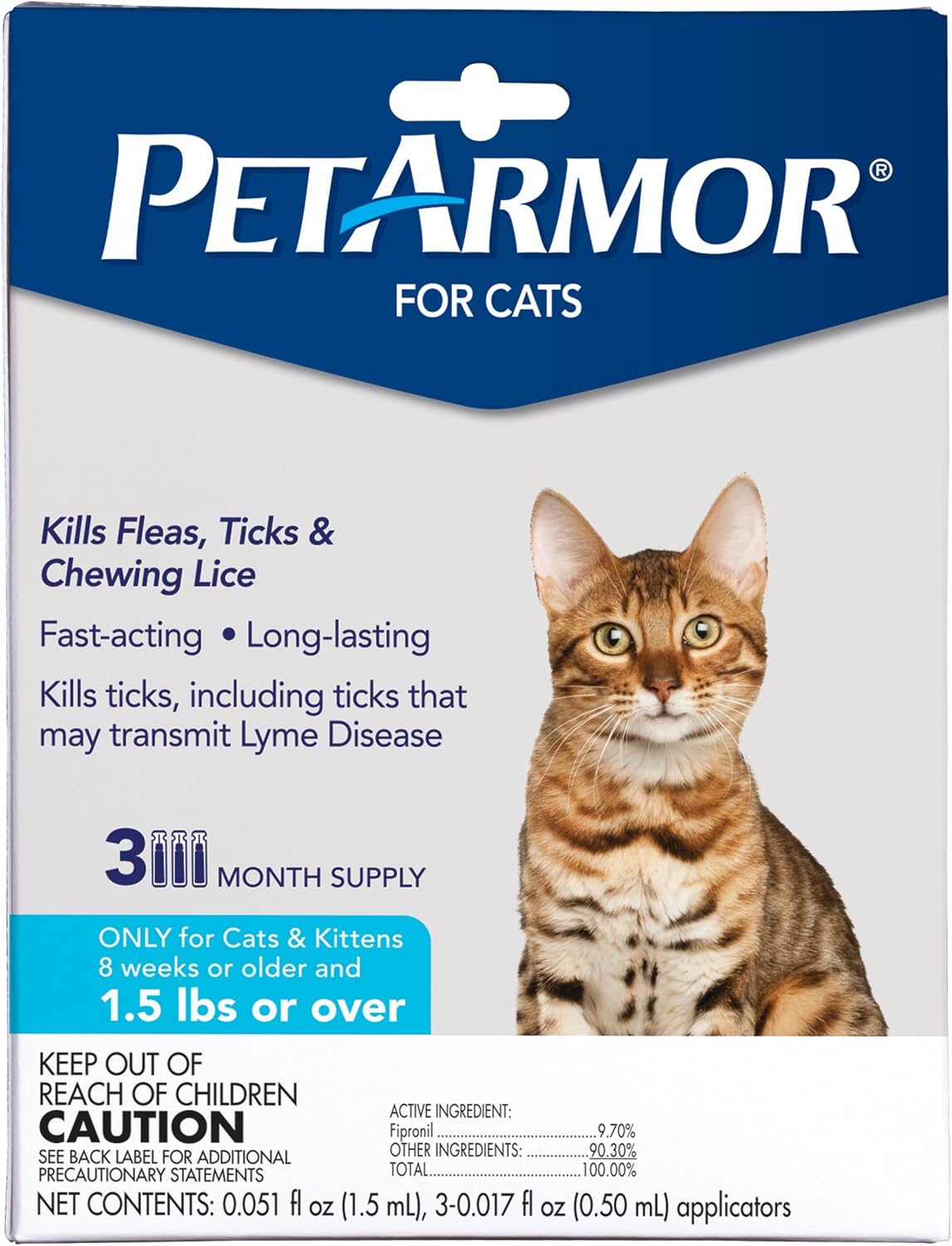 Flea tick and chewing lice protection for cats