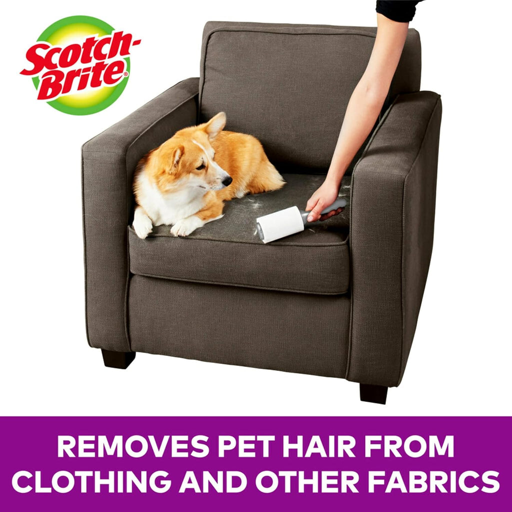 Scotch-Brite Pet Extra Sticky Lint Rollers 4 Rollers 48 Sheets Per Roller 192 Sheets Total - Image 2