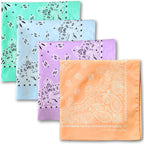 The Peacock Crew Premium Soft Cotton Bandanas Pack for Men and Women Paisley 22 x 22 inches - Image 9