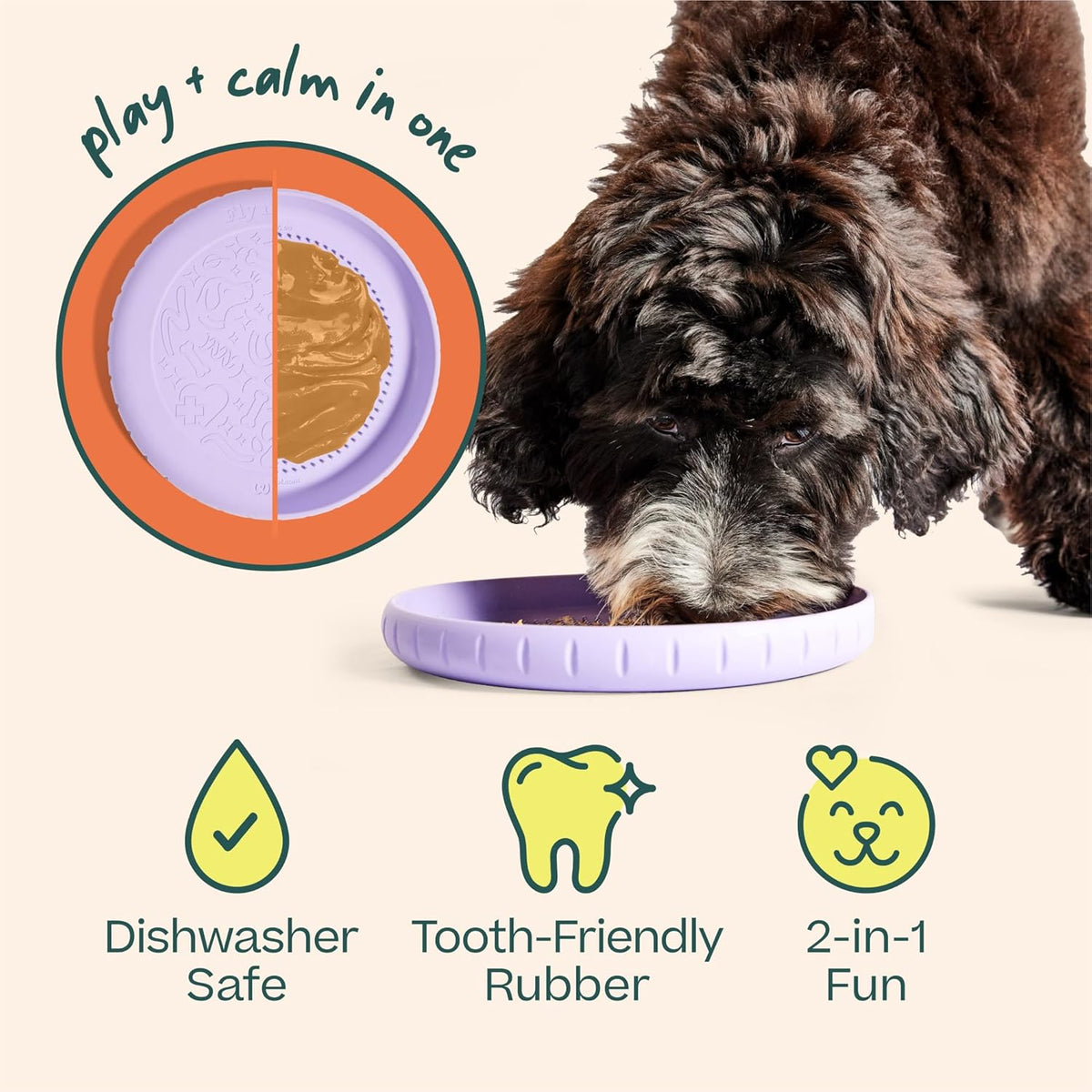 Side profile of the durable rubber Woof flying disc