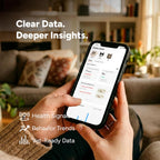 SiiPet LitterLens device showing multi-cat tracking feature