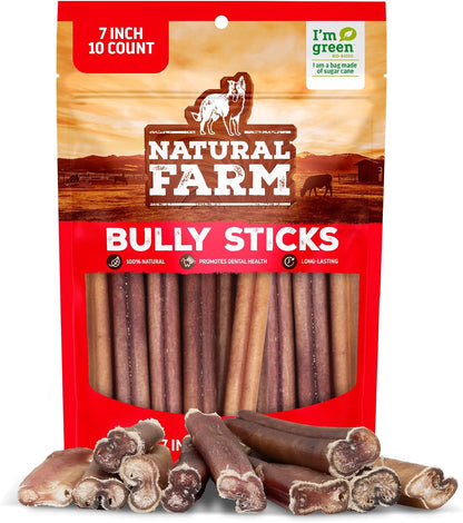 Natural Farm Odor-Free Bully Sticks (6 Inch, 25 count),1.3 lb. Bag, Fully Digestible 100% Beef Pizzle Chews,Grass-Fed, Non-GMO,Grain-Free, Natural Long-Lasting Chews for Small & Large Dogs. Pack of 25 - Image 13