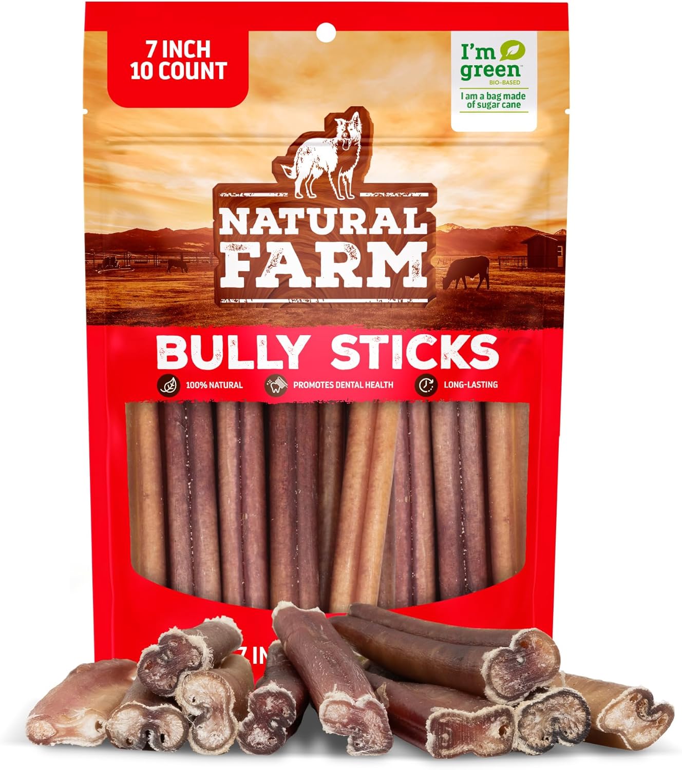 Natural Farm Gullet Sticks Chews for Dogs, 6 Inch (25 Count), Single Ingredient Jerky Esophagus Treats, Rawhide-Free Natural Glucosamine & Chondroitin, Great for Puppies, Seniors & Light Chewers - Image 13