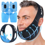 Revix wisdom teeth ice pack head wrap front view for jaw pain