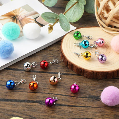 Group of 12 Kalione colorful bells for pet accessories