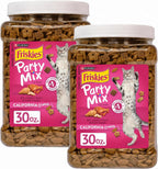 Friskies Purina Party Mix California Crunch Cat Treats, 30 oz Canister - Image 14