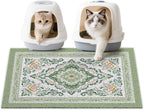 Unicorn Catcher Cat Litter Mat 24" x 15" Non-Slip Litter Box Mat Washable Litter Catcher Mat for Litter Box Indoor Food Mat Supplies Essentials, DarkSeaGreen - Image 9