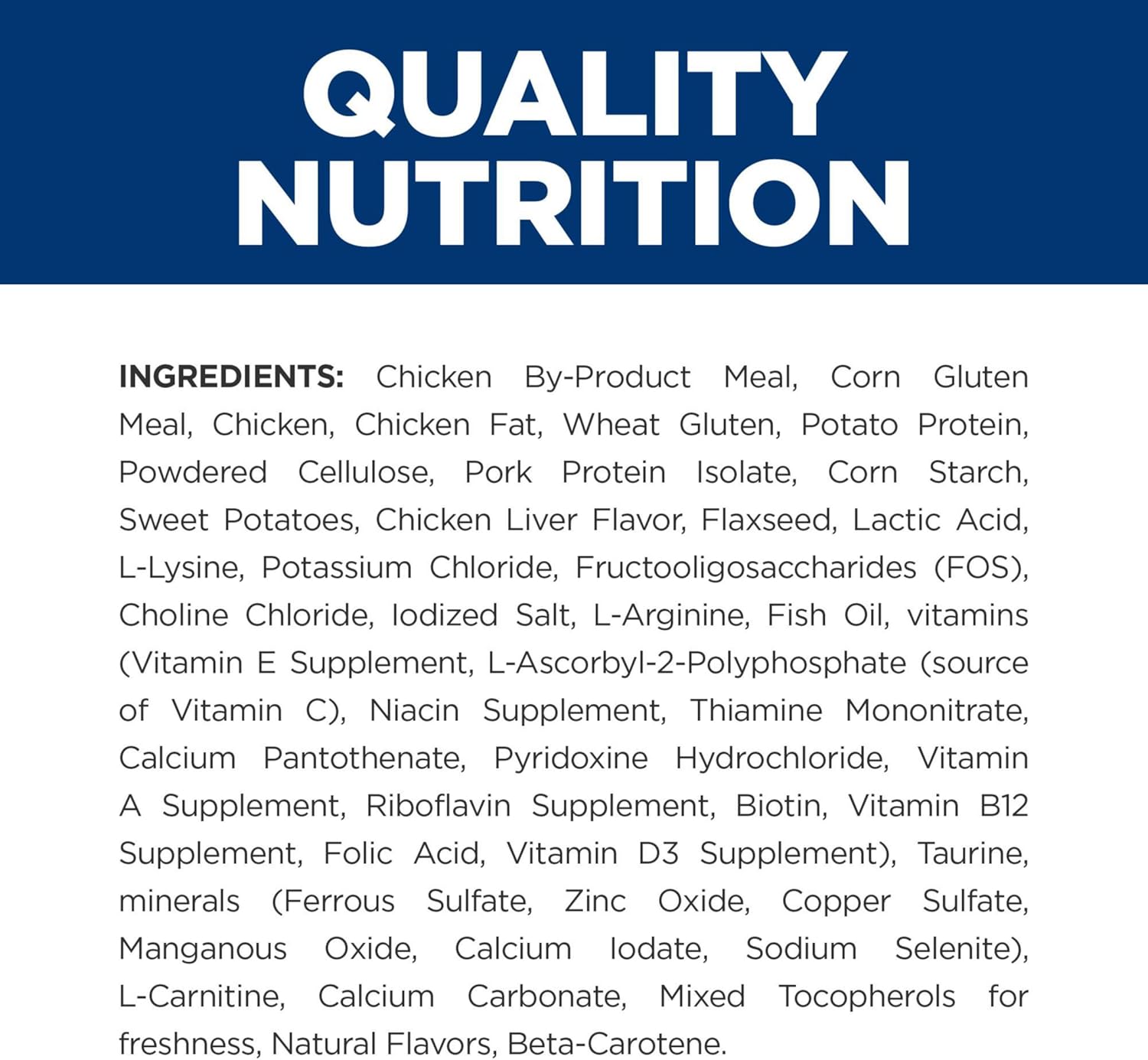 Hill's Prescription Diet m/d weight management kibble bag showing therapeutic benefit highlights