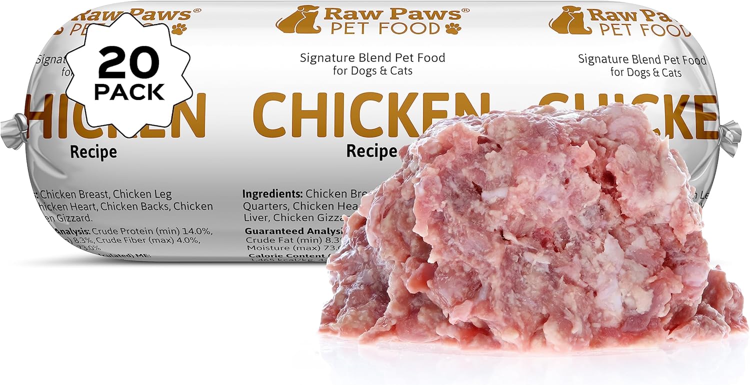 Raw Paws Signature Blend Pet Food for Dogs & Cats - Beef Recipe, 1-lb Rolls (20 Pack) - Fresh Pet Food Made in USA, Grass-Fed Beef, Natural Dog Food Rolls, Raw Frozen Dog Food & Cat Food - Image 14