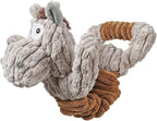Interactive donkey stuffed animal for large breed dog exercise