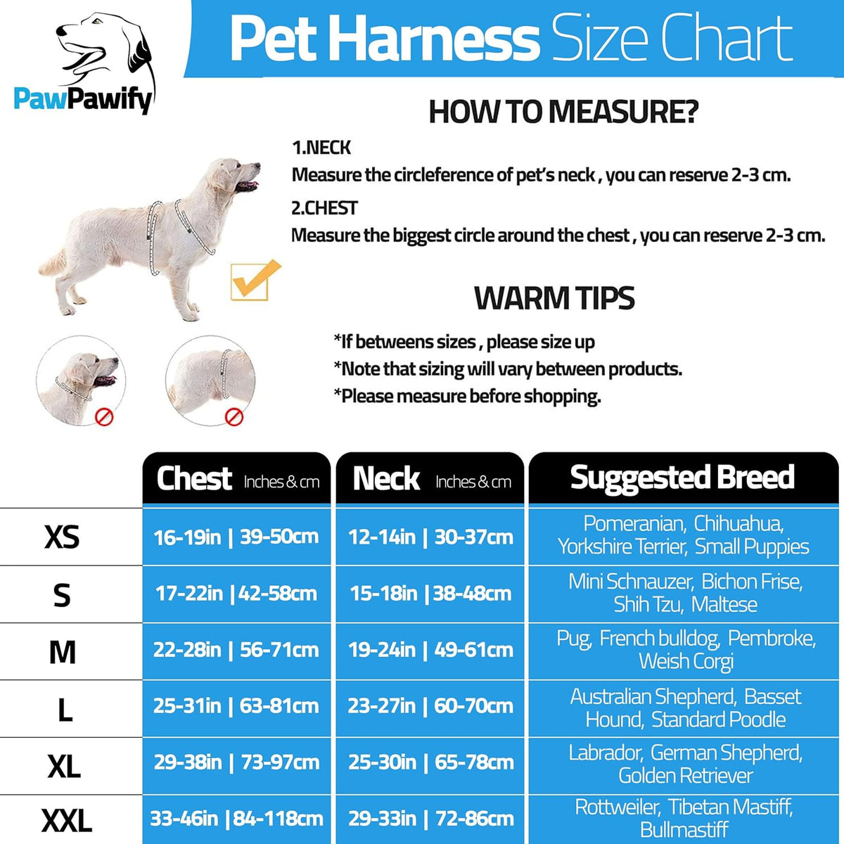 Adjustable straps on PawPawify dog training harness