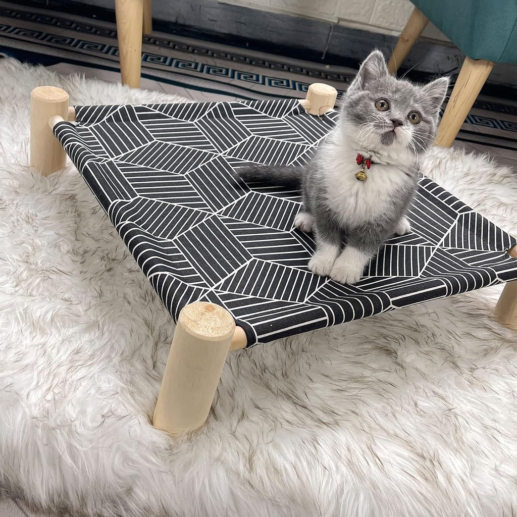 Natural pine wood frame for Pozico pet cot