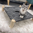 Natural pine wood frame for Pozico pet cot