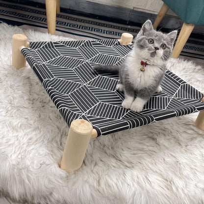 Natural pine wood frame for Pozico pet cot