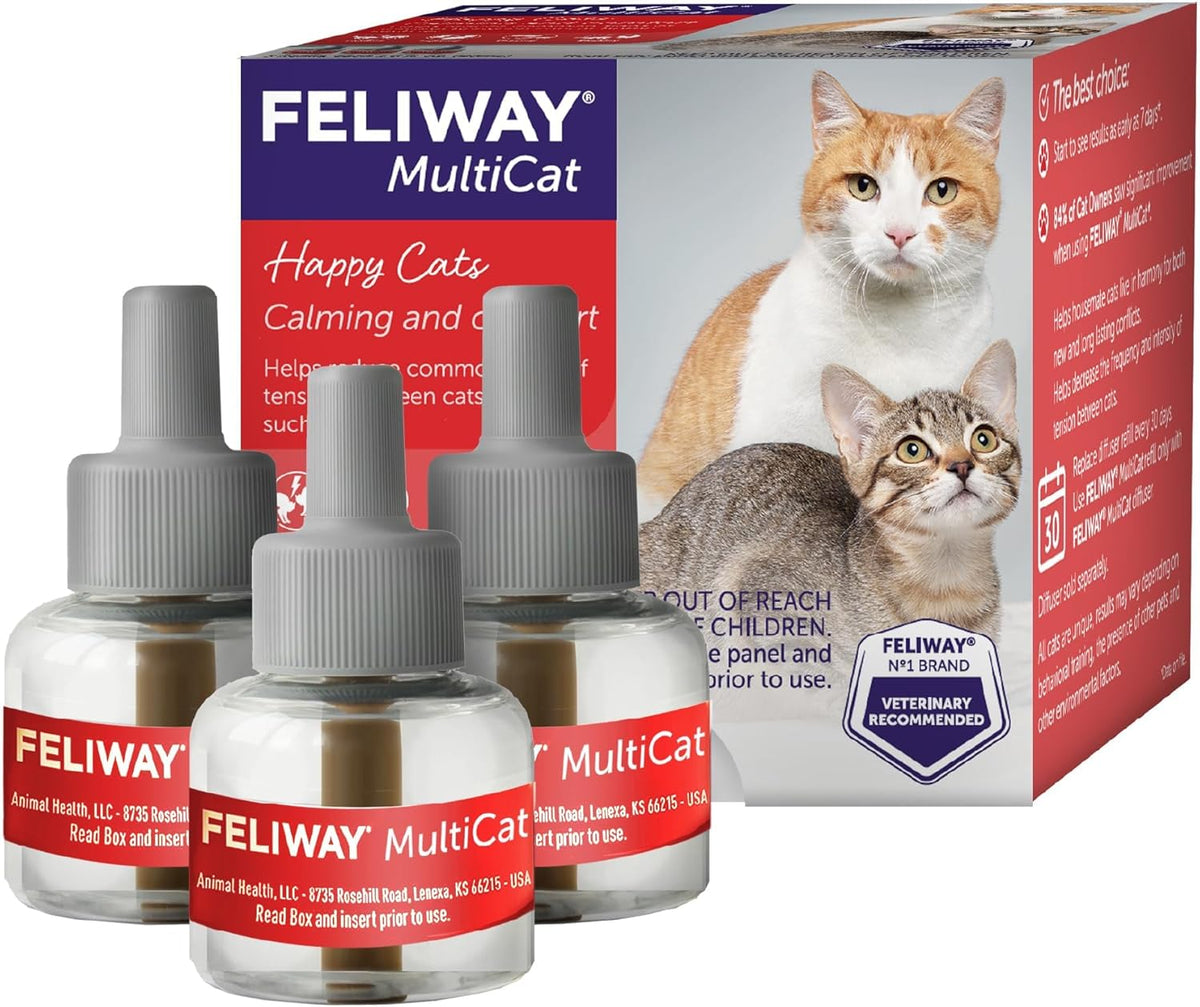 FELIWAY MultiCat Cat Calming Diffuser Refill (1 Pack, 30 Day Supply ) - Helps Reduce Fighting, Tension & Aggression Between Cats - Cat Pheromone Diffuser Refill for MultiCat Homes - Image 9