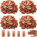 Blulu 400 pieces replacement refill nail tips brown set