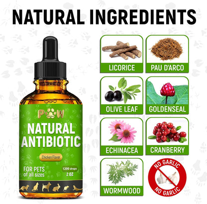 Chicken flavored herbal immunity supplement for birds and reptiles liquid dropper