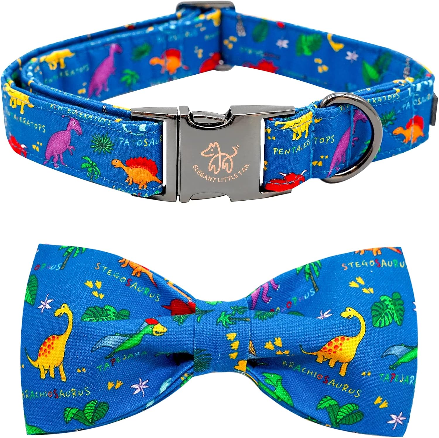 Detailed view of metal hardware on Elegant Little Tail collar