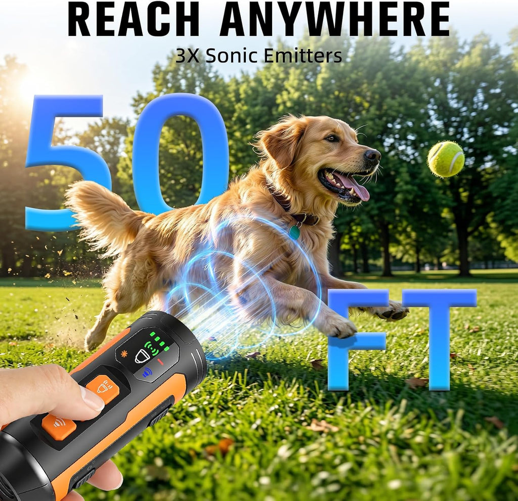 Haijunnm dog deterrent device showing Type-C charging port