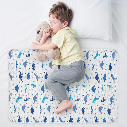 Wovenx organic incontinence pad for kids with dinosaur pattern