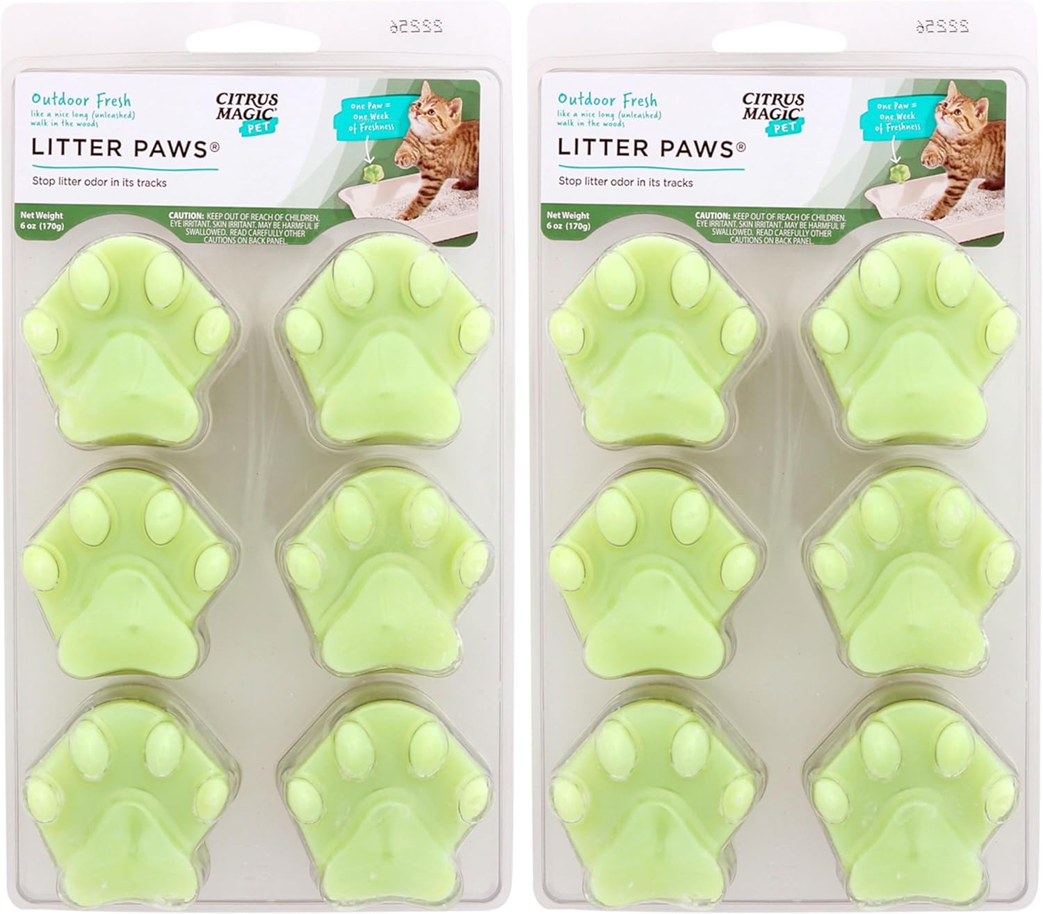 Citrus Magic Pet Odor Eliminator Litter Paws, Fresh Linen, 6-Count - Image 13