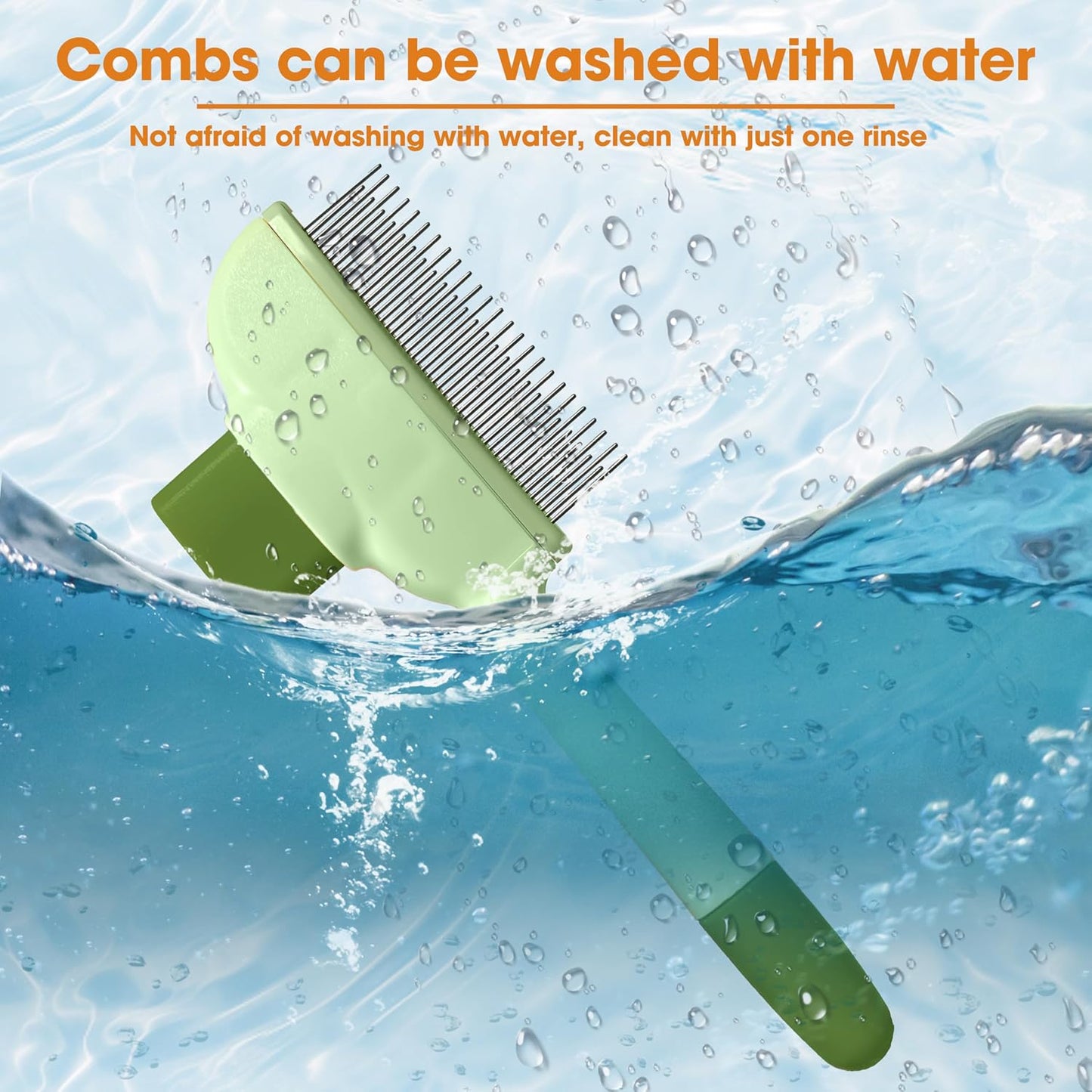 Close up of self cleaning button on KHQBG brush