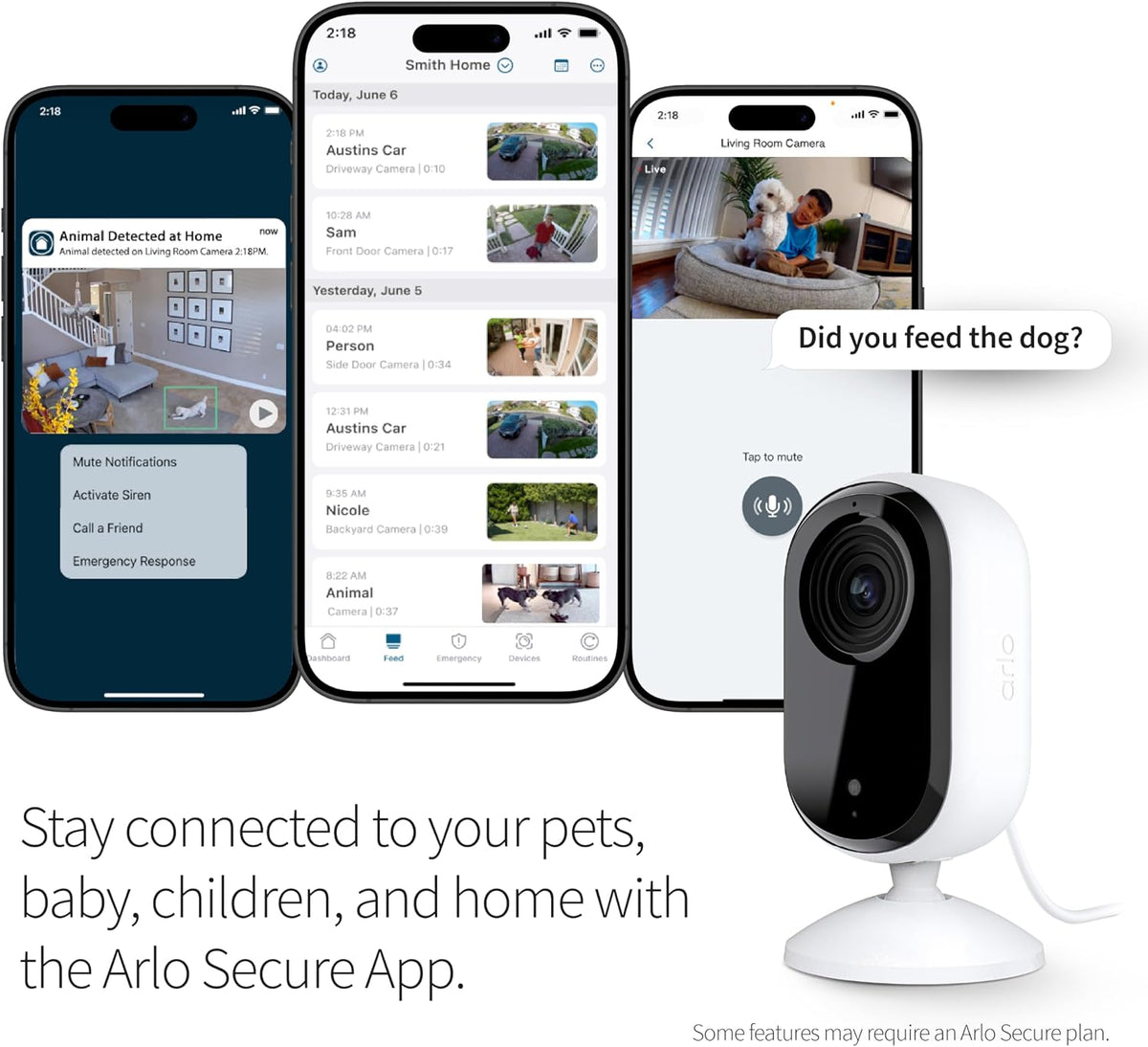 Arlo Essential 2nd Gen smart pet camera and baby monitor