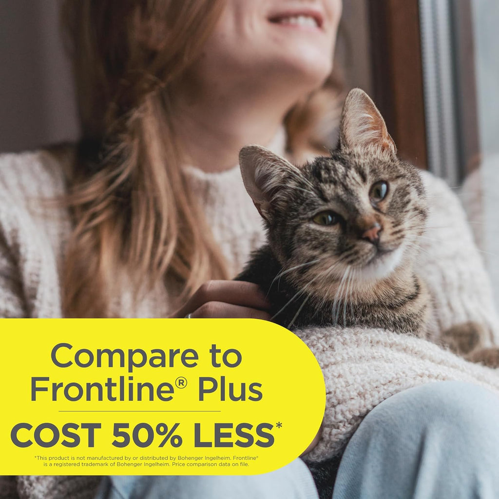 Waterproof monthly flea and tick prevention drops for cats over 1.5 pounds.