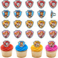 DecoPac Paw Patrol cupcake rings featuring Chase Marshall Skye and Rubble