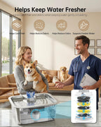 Lesotc dog water dispenser in a modern home setting