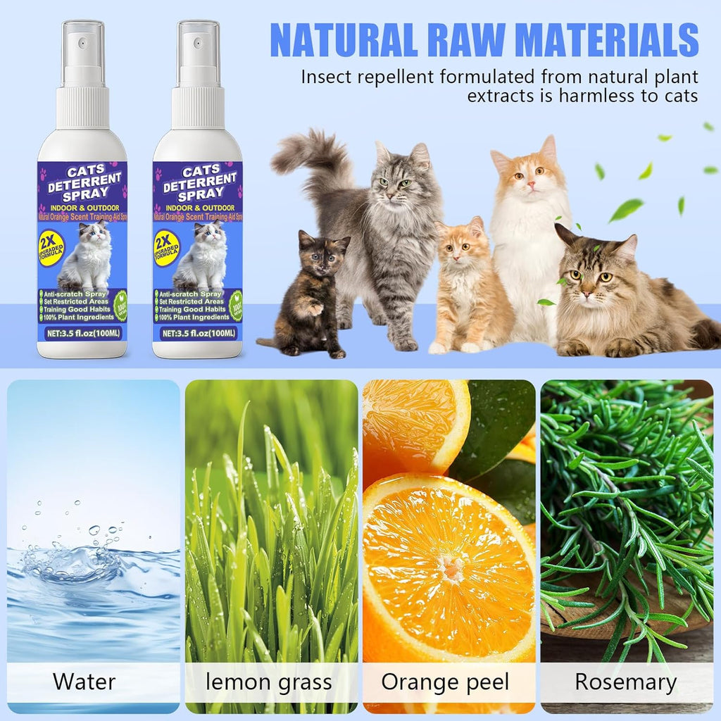 Close up of Peturarion cat spray nozzle and 200ml bottle