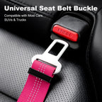 Universal seat belt buckle for dogs