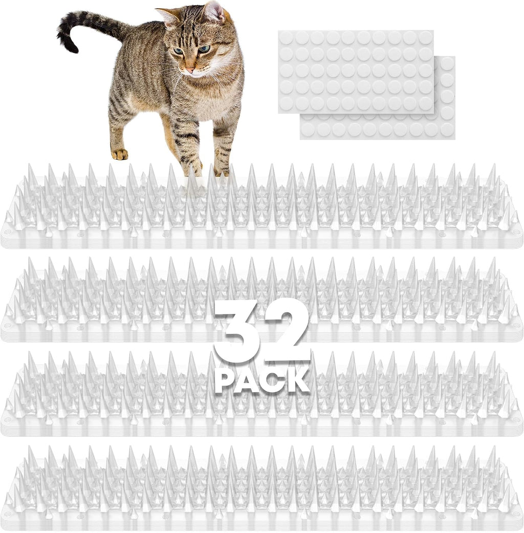 Petfolio 32 pack scat mat clear plastic spike mat front view