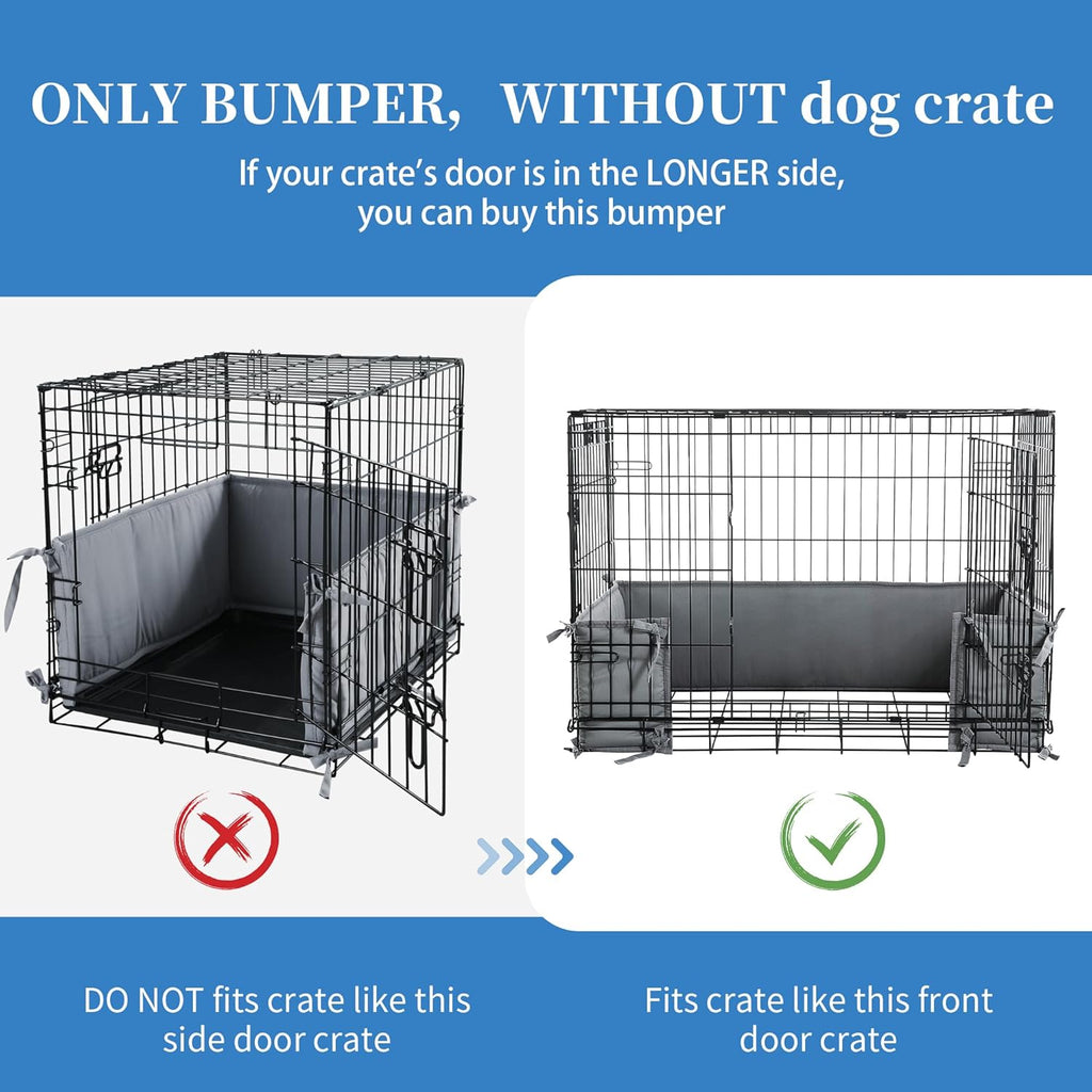 HOMBYS kennel liner reinforced attachment ties fastened to metal bars