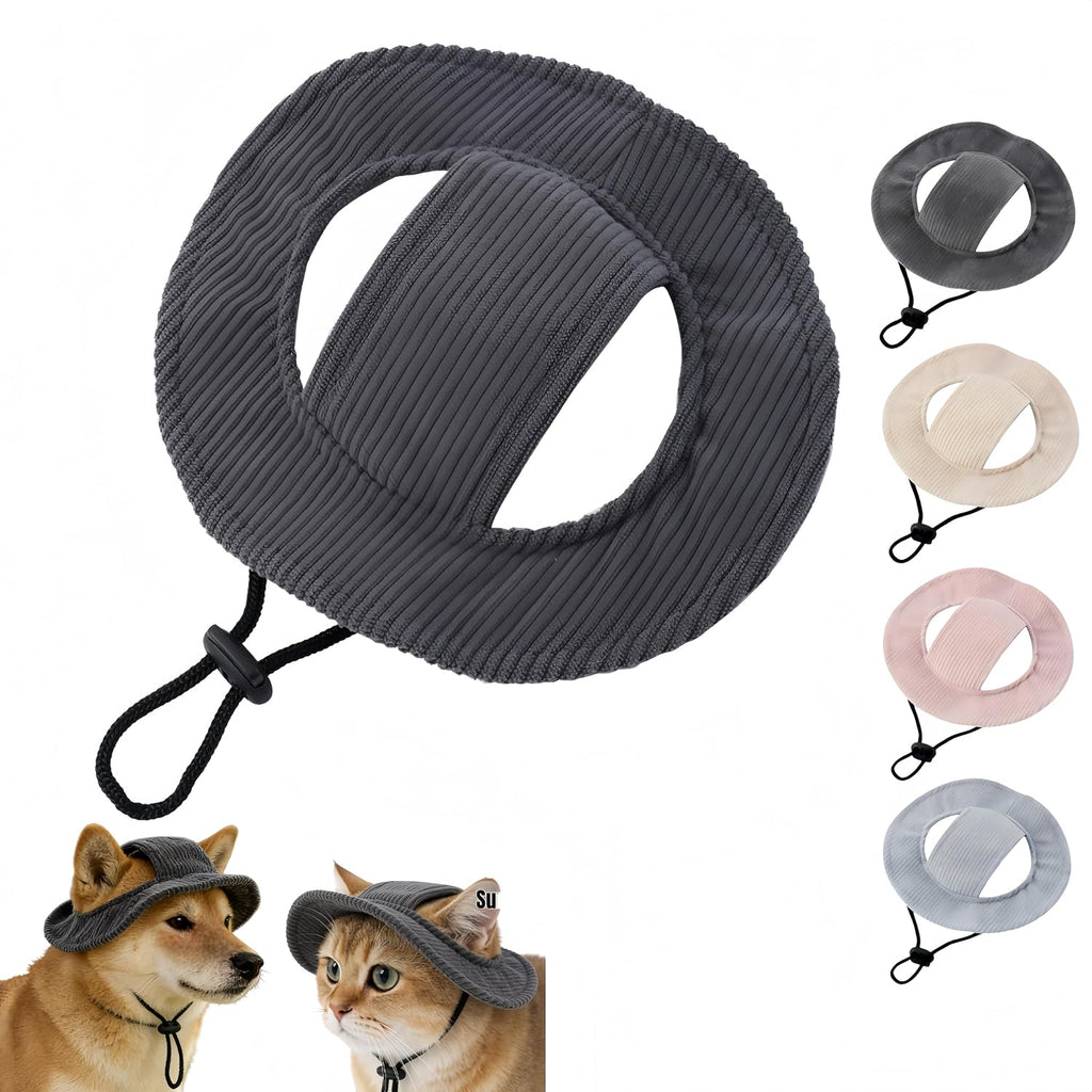Multiple color variations of Tabksola dog sun hat