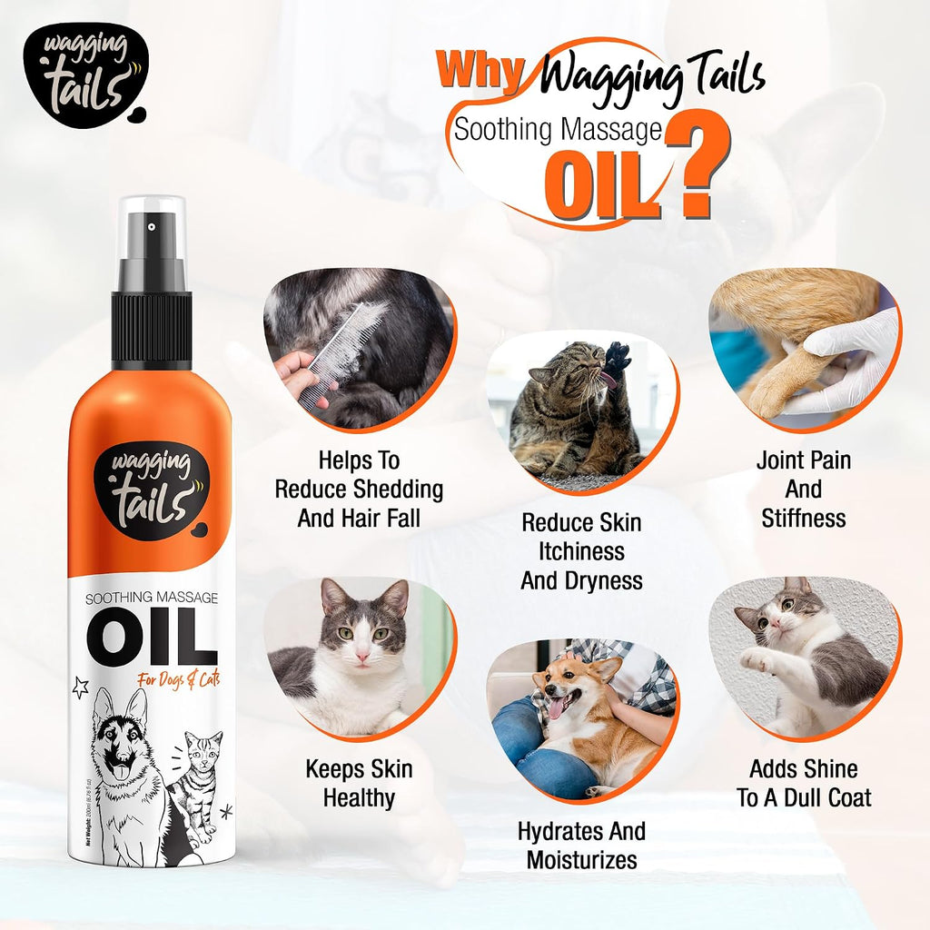 Wagging Tails 6-in-1 Soothing Oil - 6.76 fl oz for Dogs & Cats | Coconut Oil for Skin & Coat | Helps Hydrate & Moisturize Hair | Improve Coat Shine and Softness - Image 9