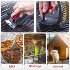 Authentic USA imported QBLEEV cage cleaner kit showing copper and nylon bristles