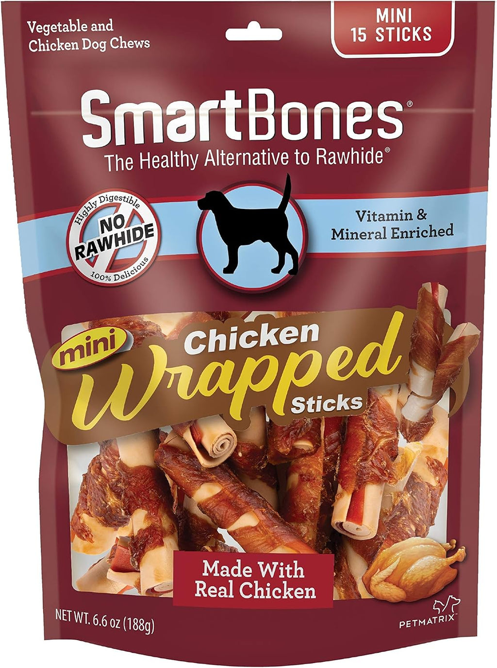 SmartBones Chicken-Wrapped Sticks, Treat Your Dog to a Rawhide-Free Chew Made with Real Chicken and Peanut Butter, 7 Ounce (Pack of 2) - Image 13