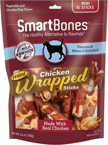 SmartBones Chicken-Wrapped Sticks, Treat Your Dog to a Rawhide-Free Chew Made with Real Chicken and Peanut Butter, 7 Ounce (Pack of 2) - Image 13