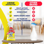 Resolve odor neutralizer spray highlighting the pet safe formulation details.