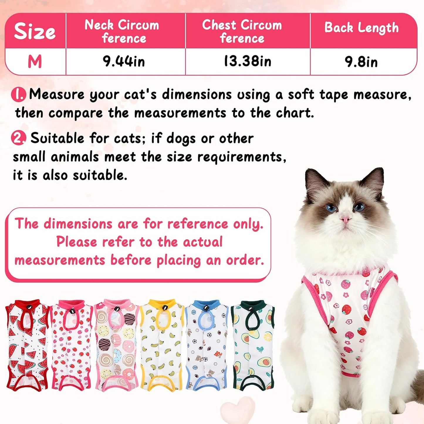 Meyeyaia cat surgical onesie with adjustable drawstring