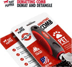 Dematting Comb For Dogs & Cats - Detangling Brush Tool For Dogs Easily & Safely Remove Dead, Matted Or Knotted Hair | Ergonomic, No-Slip Safety Handle for Precision Control | For Poodles & Curly Hair - Image 9